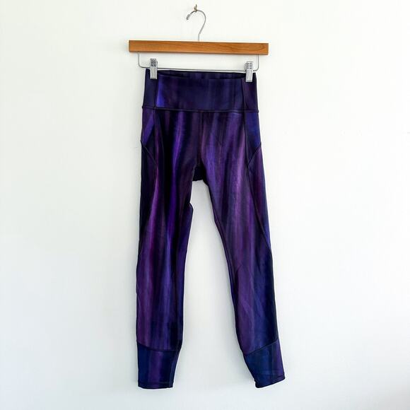 Lululemon In Movement Tight 25" Brushed Lunar Purple Intergalactic 4 $108 - Picture 3 of 8